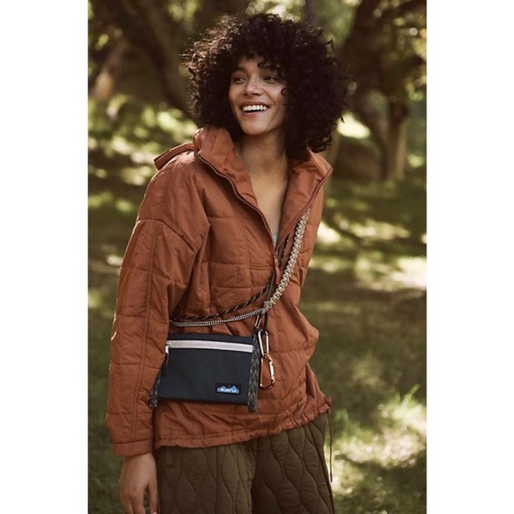 NWT Free People FP Movement Riley Recycled Popover Packable Puffer Hoodie Large - Picture 2 of 16